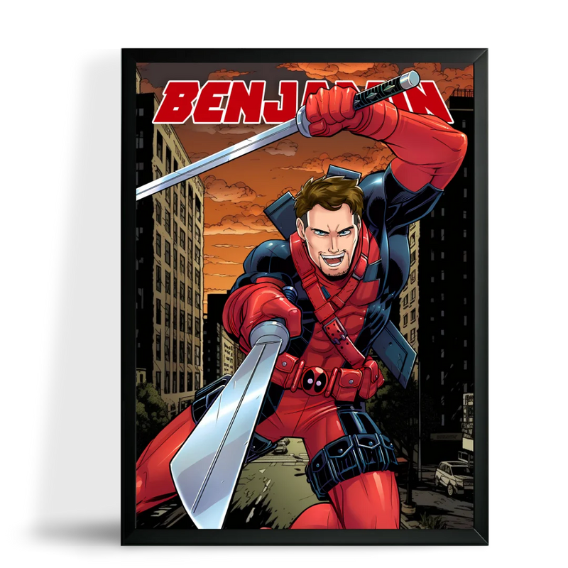 Portrait Deadpool Personnalisé