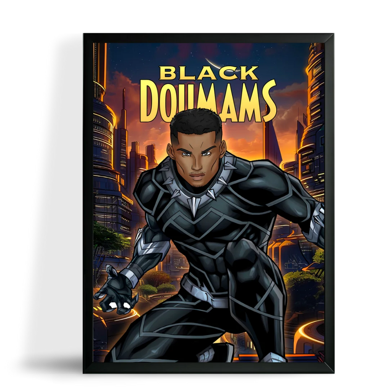 Portrait Black Panther Personnalisé