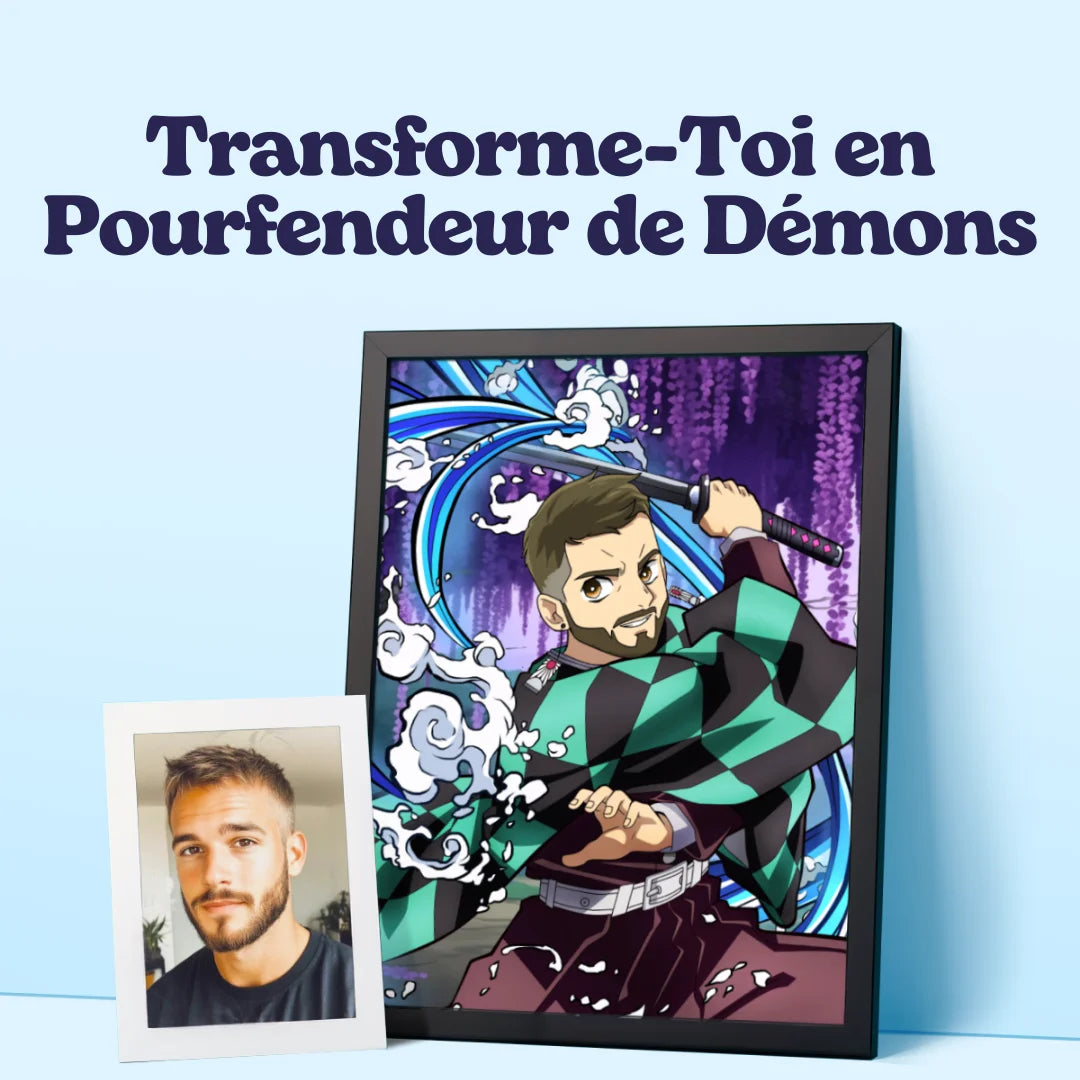 portrait demon slayer personnalisé