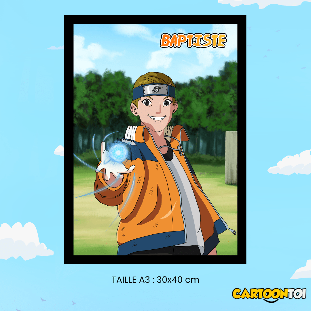 personnage naruto en dessin personnalisé