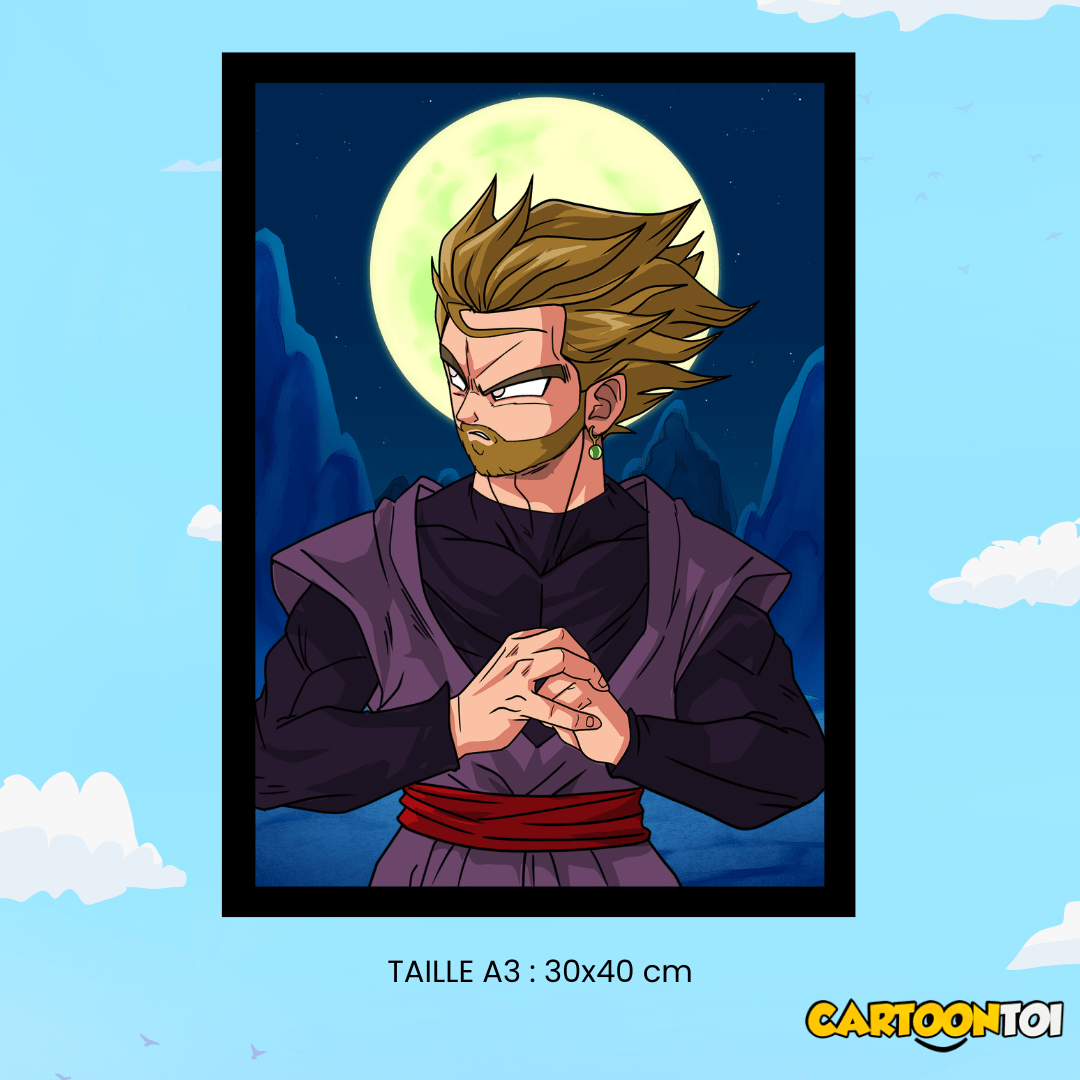 portrait personnalisé en dragon ball