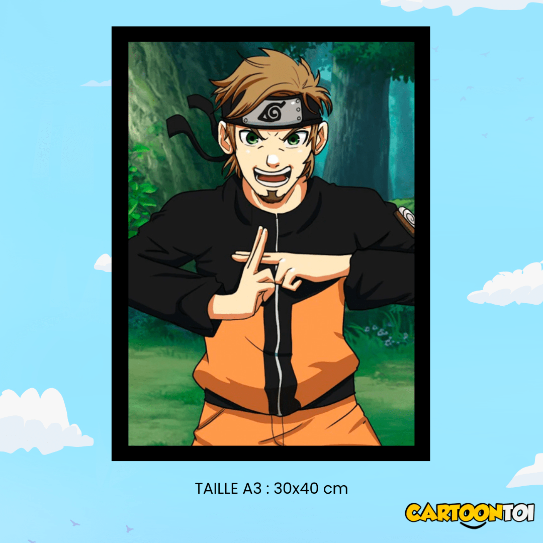 poster naruto personnalisé