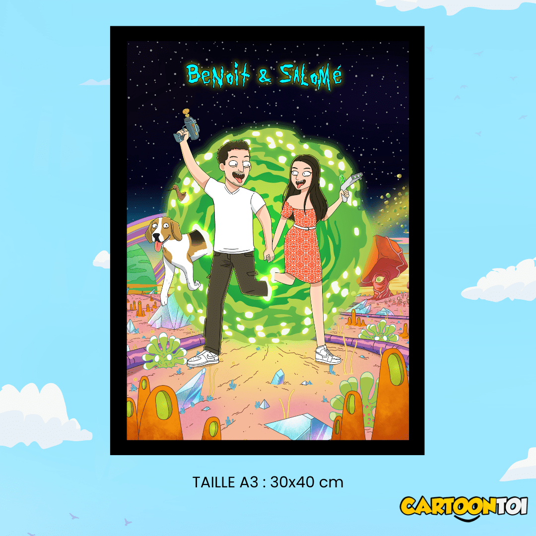 rick et morty portrait
