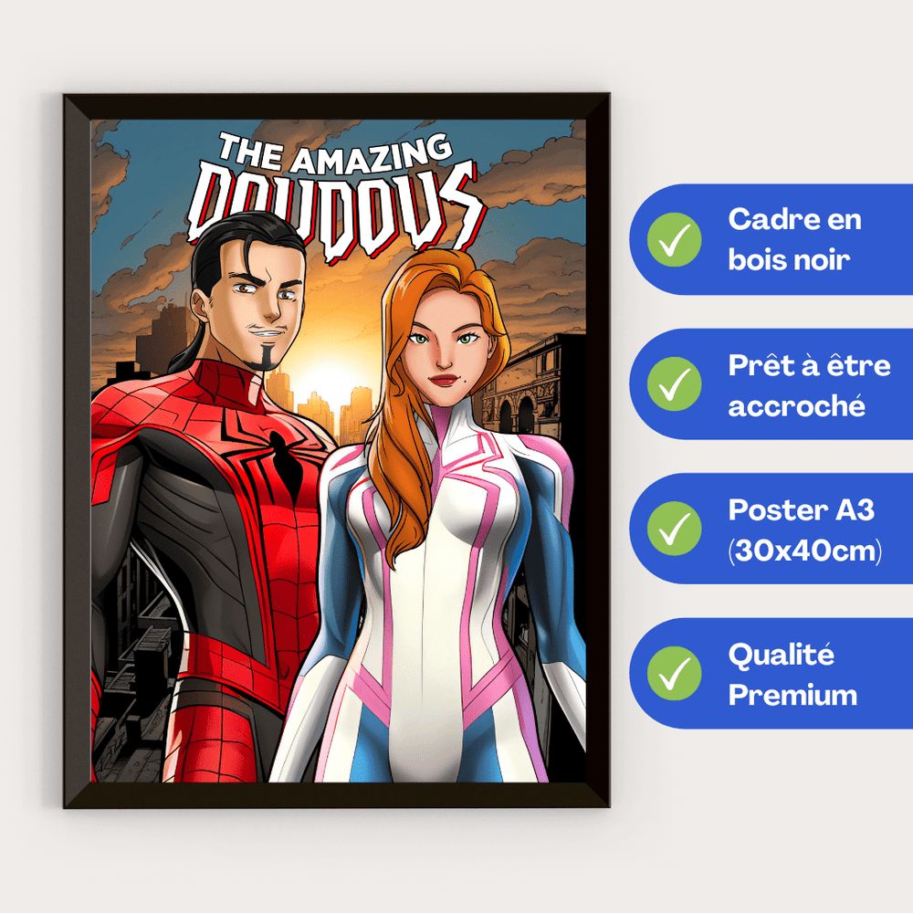Cadre Lumineux - Marvel - Luminart Spider-man Comics - MARVEL Cadre Lumineux - Marvel - Luminart Spider-man Comics - MARVEL