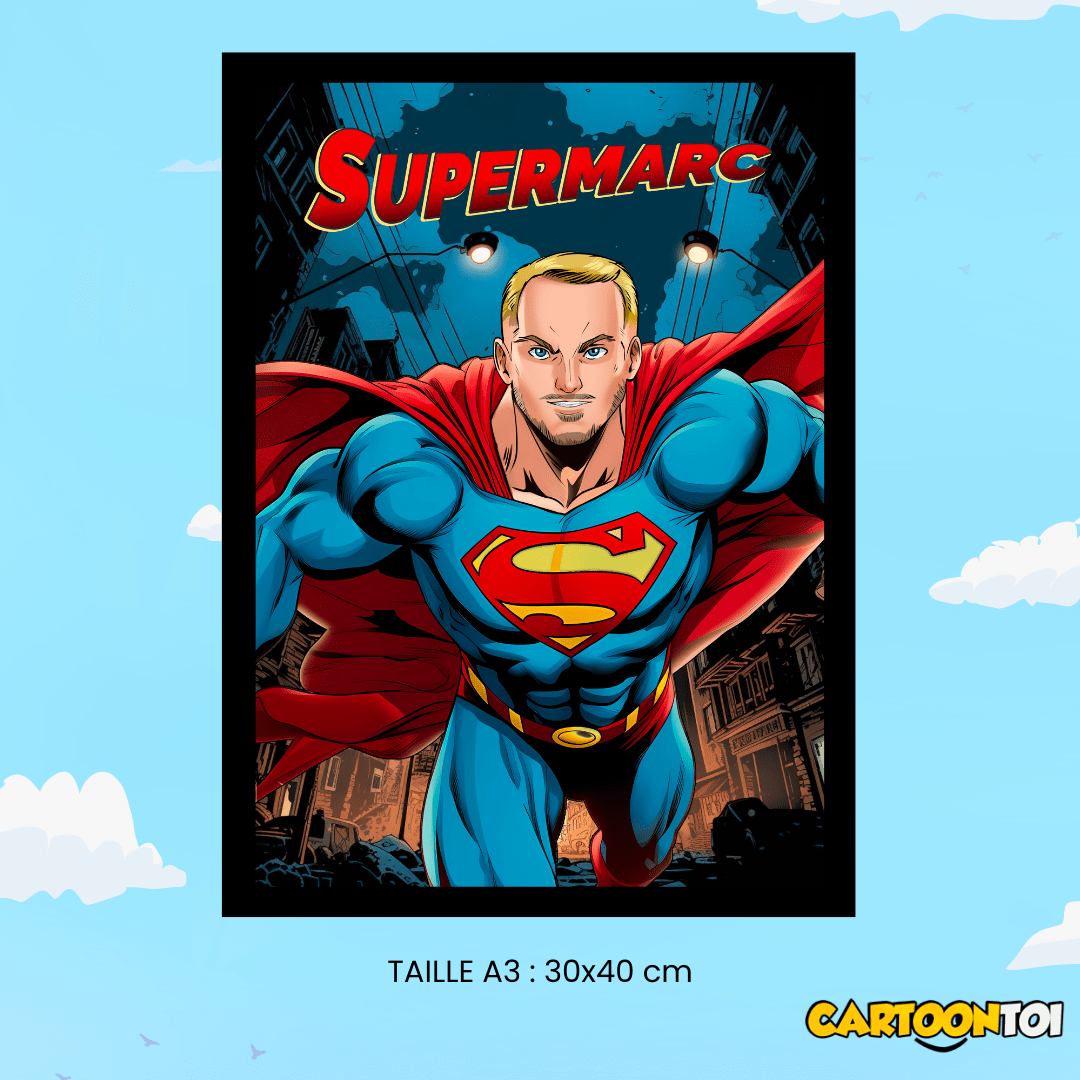 dessin superman personnalisé