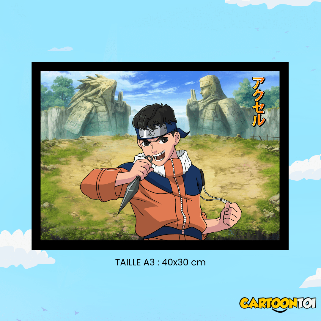 cadre naruto personnalisé