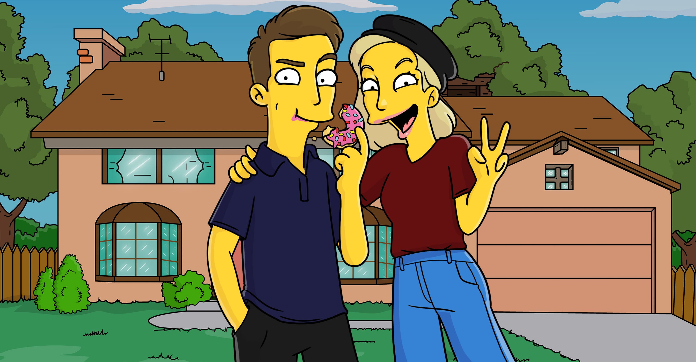 Portrait Personnalisé Simpson