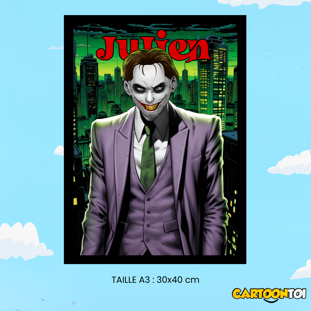 portrait personnalisé Joker