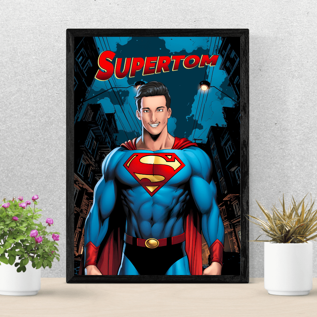portrait superman personnalisé