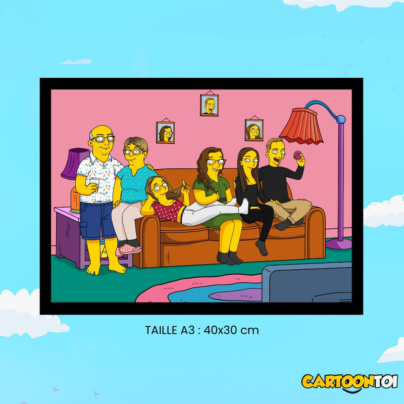 Créer Mon Portrait Simpson Personnalisé - Livraison 48h