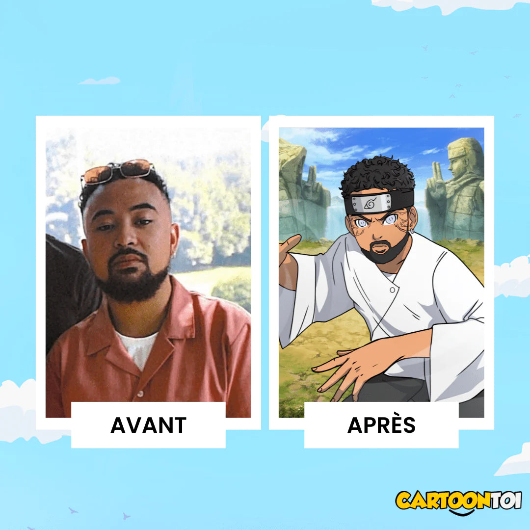 portrait personnalisé en naruto